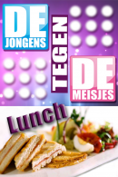 Jongens tegen de meisjes lunchquiz in Eindhoven
